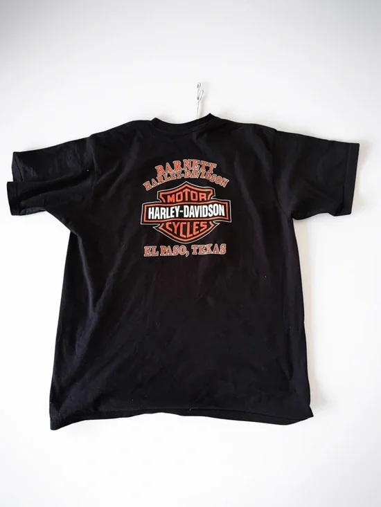 HARLEY DAVIDSON El Paso Texas - Men's Black Cotton T-Shirt - Size Medium - Picture 2 of 2